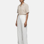 Pantaloni in Viscosa Bianco