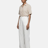 Pantaloni in Viscosa Bianco