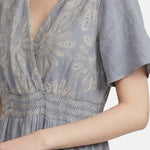 Vestito in Viscosa Blu Jeans
