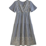 Vestito in Viscosa Blu Jeans