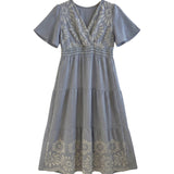 Vestito in Viscosa Blu Jeans
