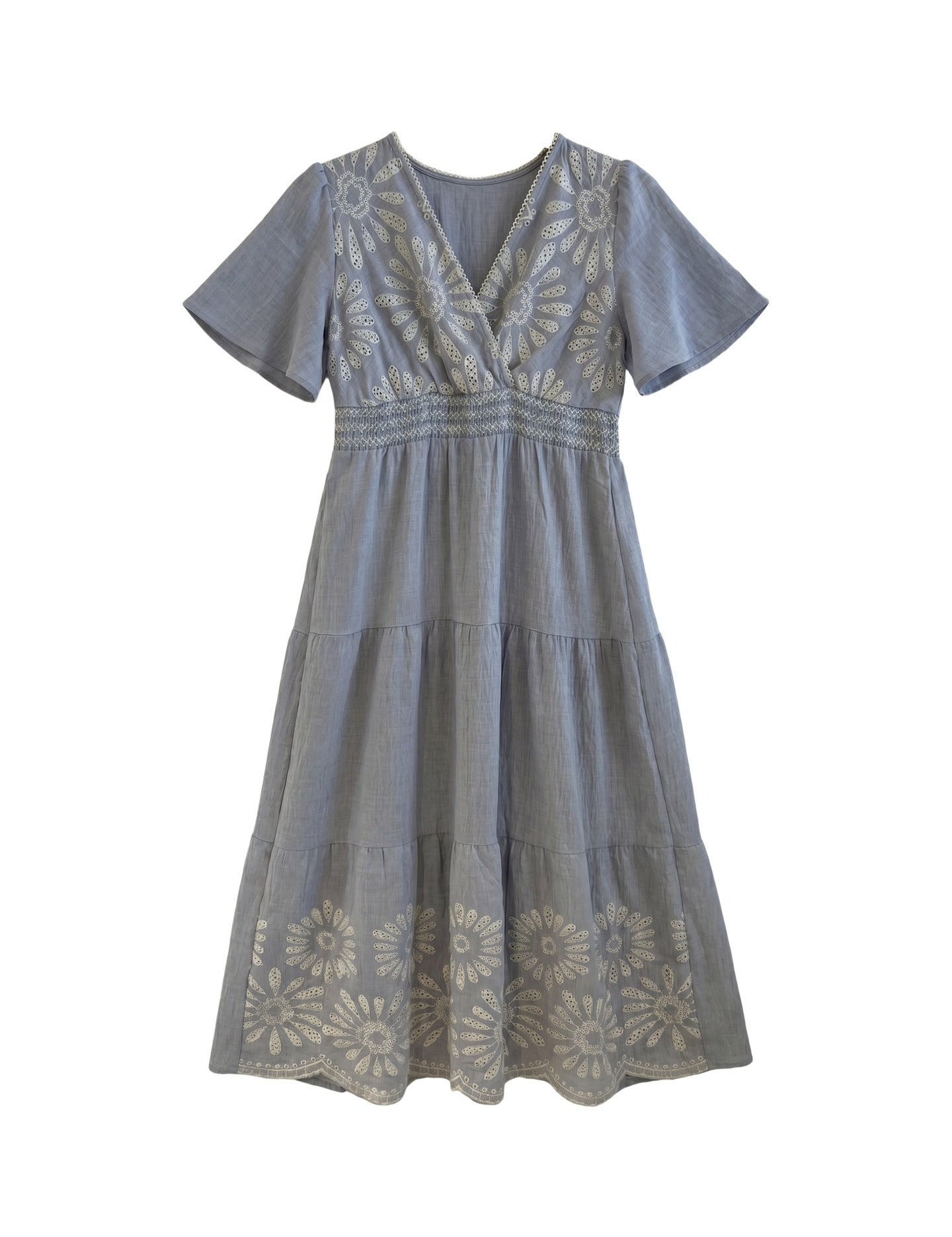 Vestito in Viscosa Blu Jeans