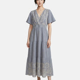 Vestito in Viscosa Blu Jeans