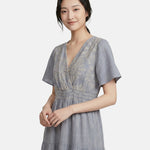 Vestito in Viscosa Blu Jeans