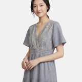 Vestito in Viscosa Blu Jeans