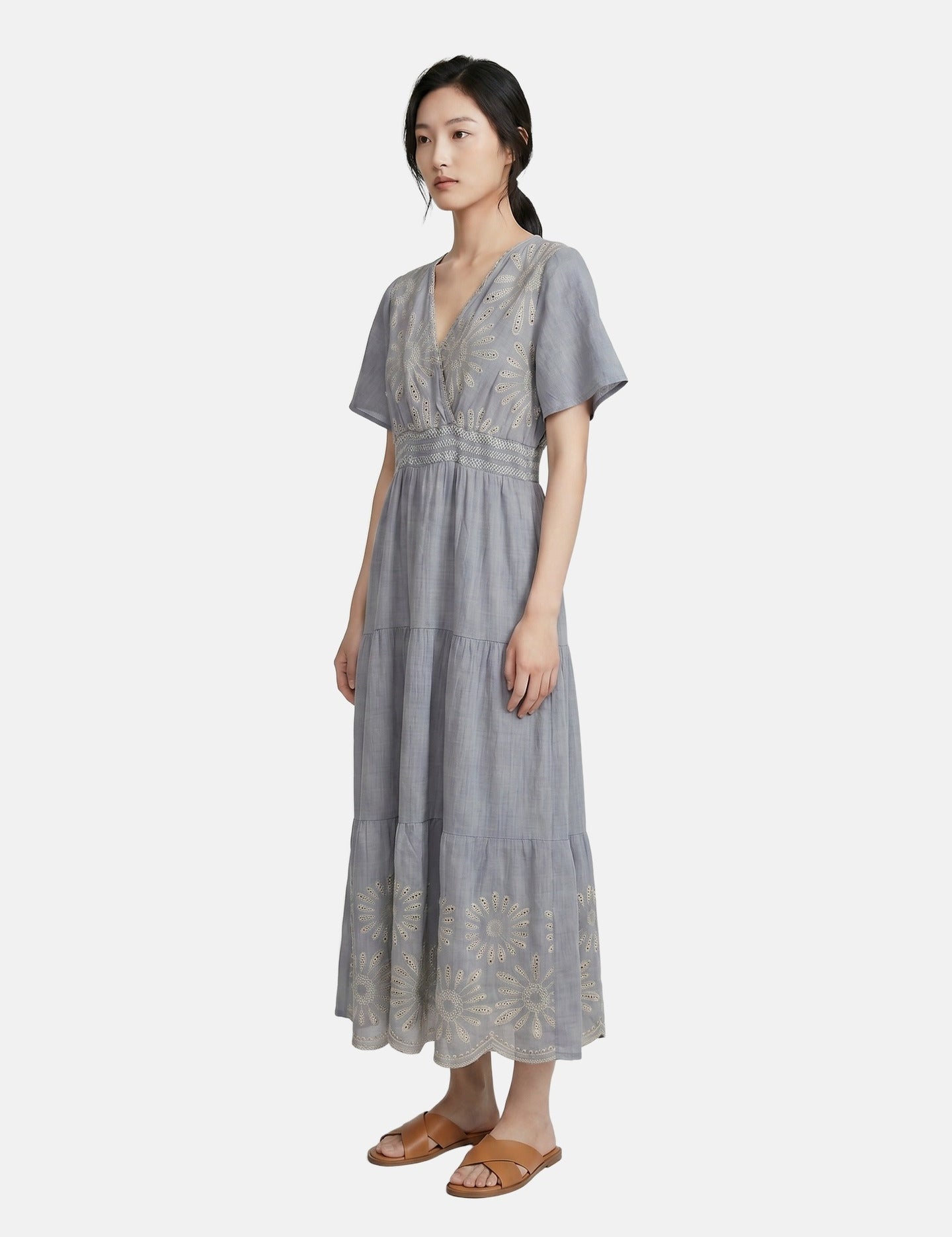 Vestito in Viscosa Blu Jeans