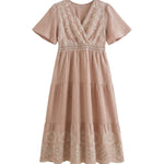 Vestito in Viscosa Rosa