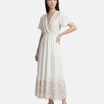 Vestito in Viscosa Bianco