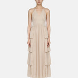 Vestito in 50% Viscosa 50% Polyester Beige