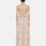 Vestito in 50% Viscosa 50% Polyester Beige