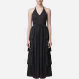 Vestito in 50% Viscosa 50% Polyester Nero