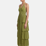 Vestito in 50% Viscosa 50% Polyester Verde