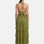 Vestito in 50% Viscosa 50% Polyester Verde
