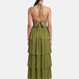 Vestito in 50% Viscosa 50% Polyester Verde