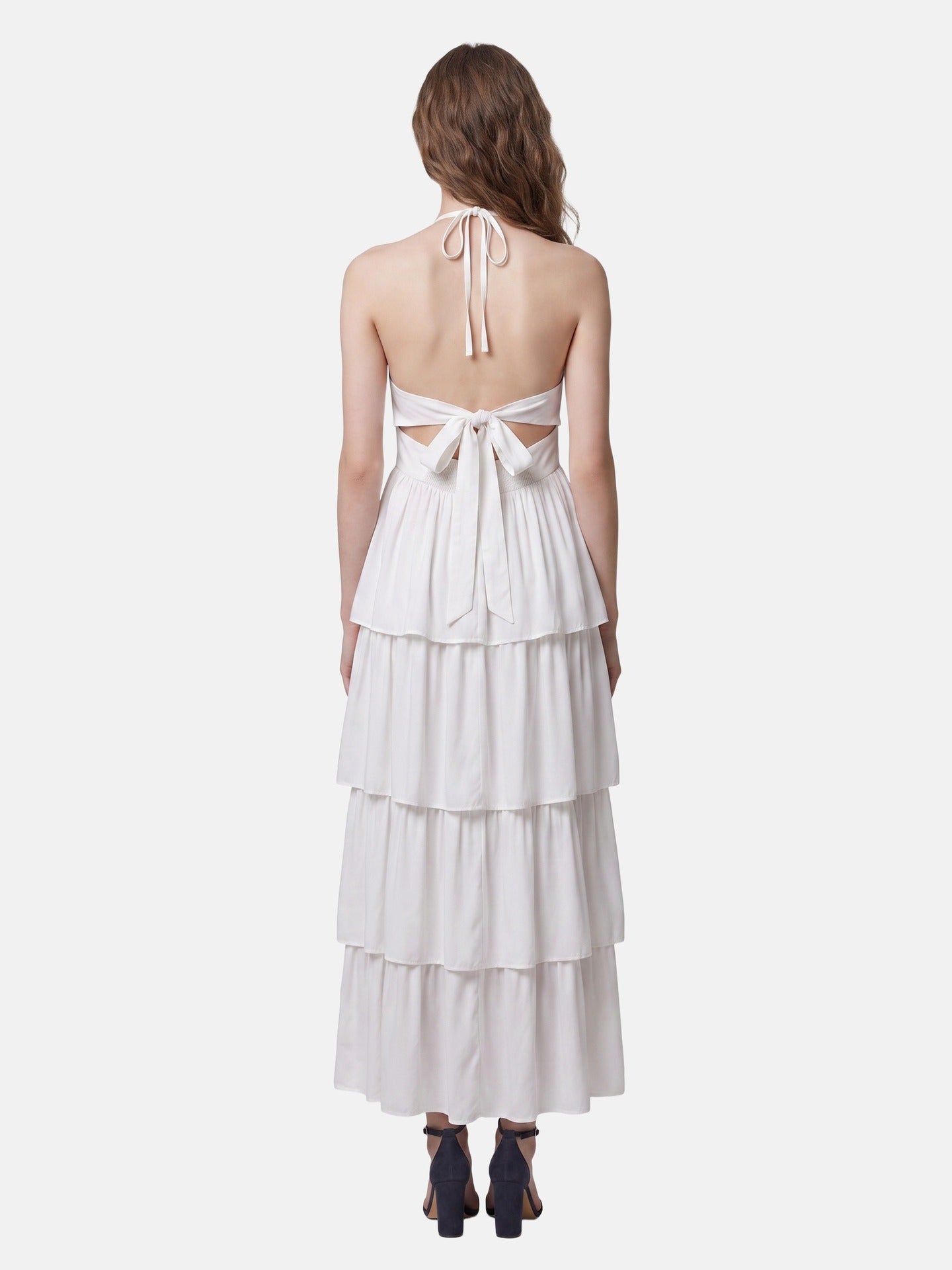 Vestito in 50% Viscosa 50% Polyester Bianco