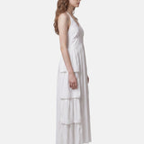 Vestito in 50% Viscosa 50% Polyester Bianco