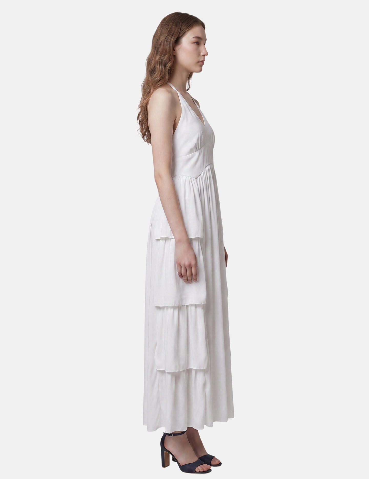 Vestito in 50% Viscosa 50% Polyester Bianco