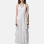 Vestito in 50% Viscosa 50% Polyester Bianco