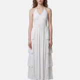 Vestito in 50% Viscosa 50% Polyester Bianco