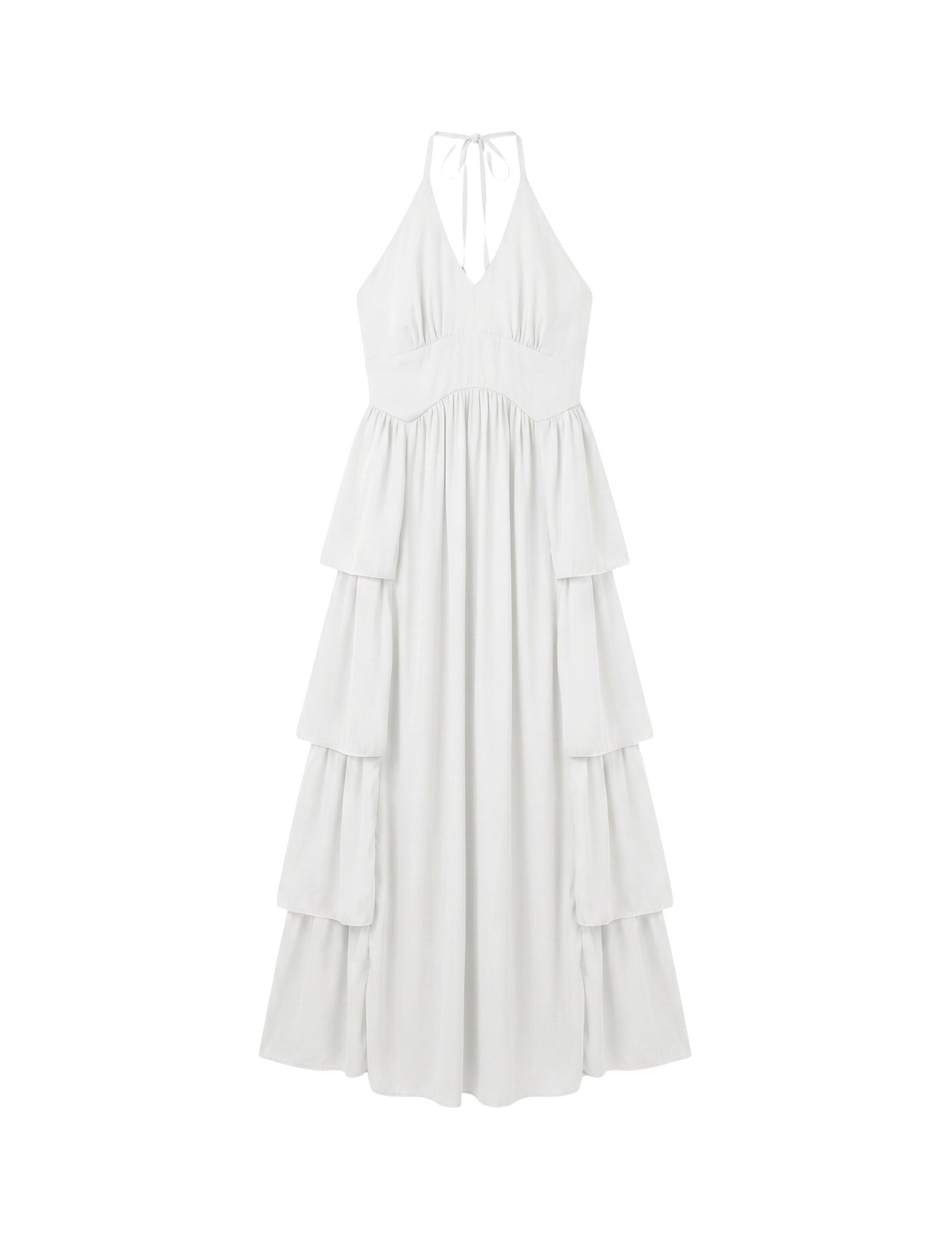 Vestito in 50% Viscosa 50% Polyester Bianco