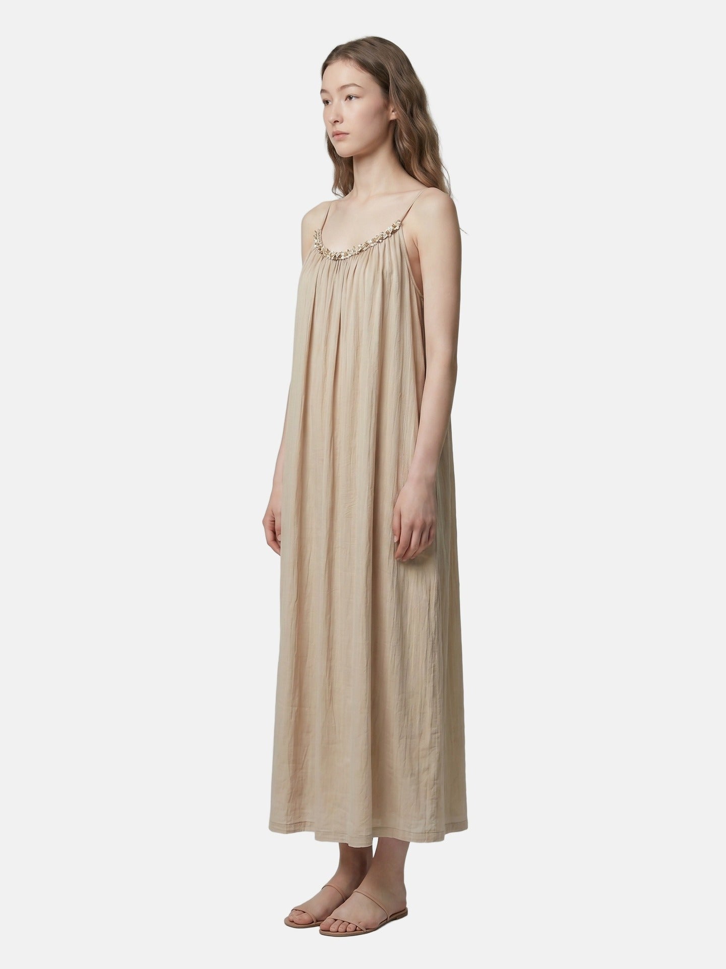 Vestito in Poliammide Beige Scuro