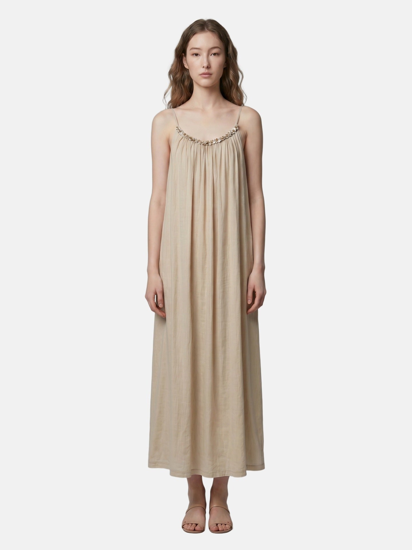 Vestito in Poliammide Beige Scuro