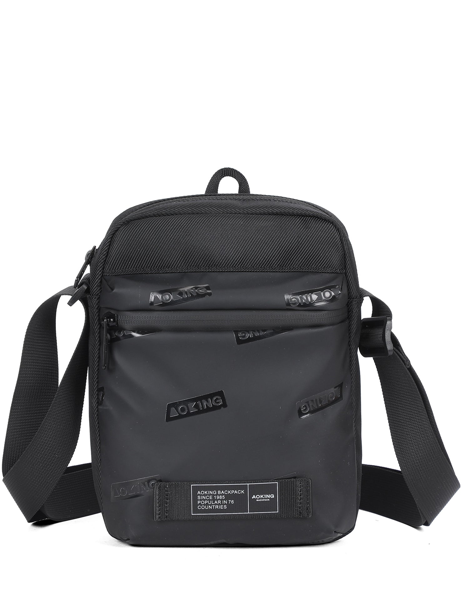 Borsa a Tracolla in Poliestere Nero