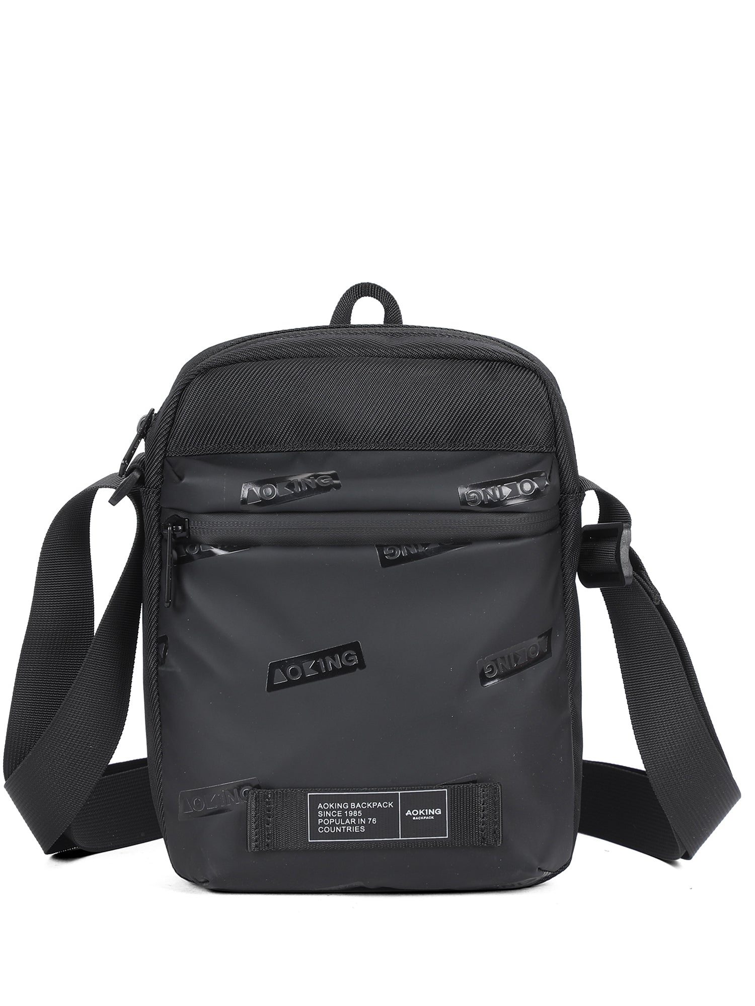 Borsa a Tracolla in Poliestere Nero