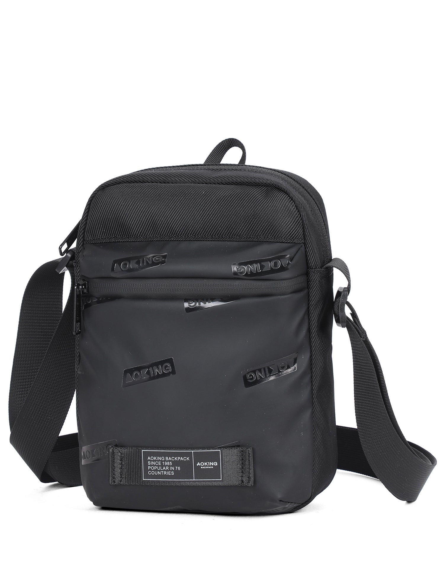 Borsa a Tracolla in Poliestere Nero