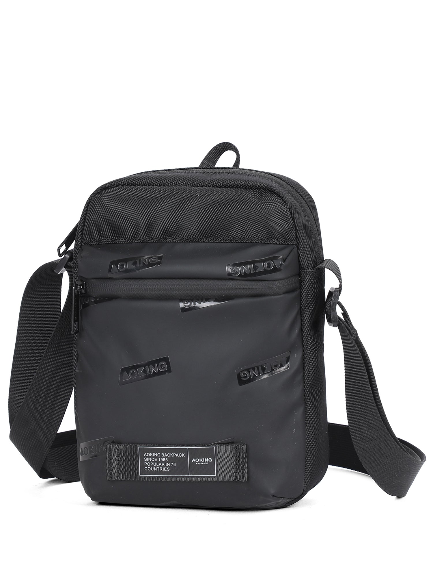 Borsa a Tracolla in Poliestere Nero