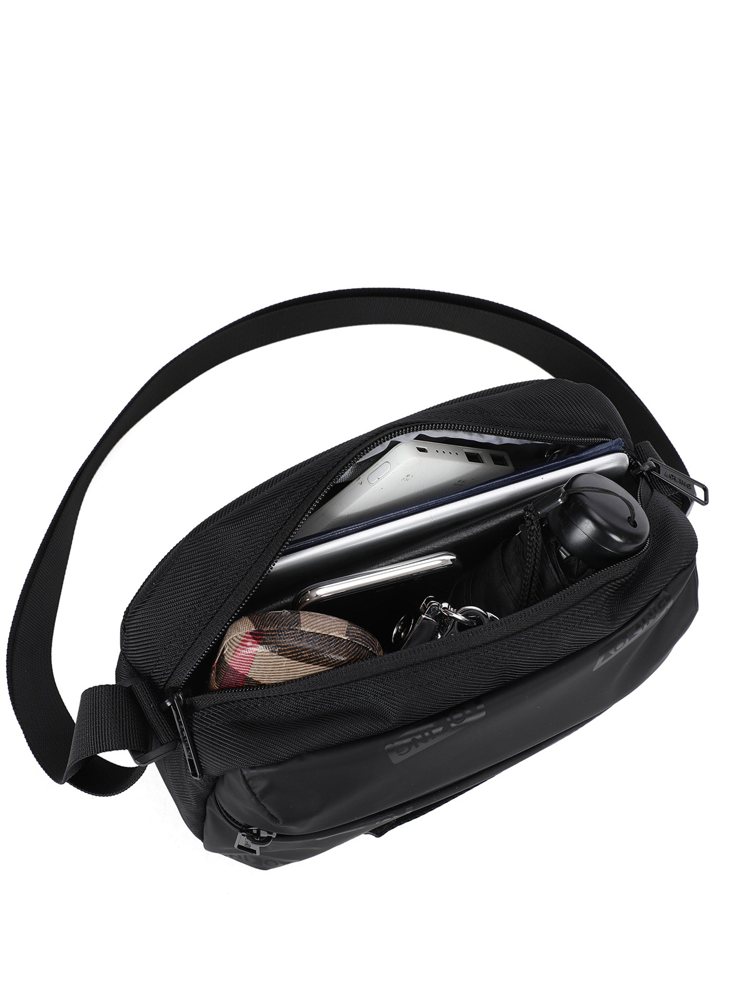 Borsa a Tracolla in Vera Pelle Nero