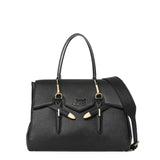 Borsa a Mano in Polyurethane Nero