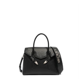 Borsa a Mano in Polyurethane Nero