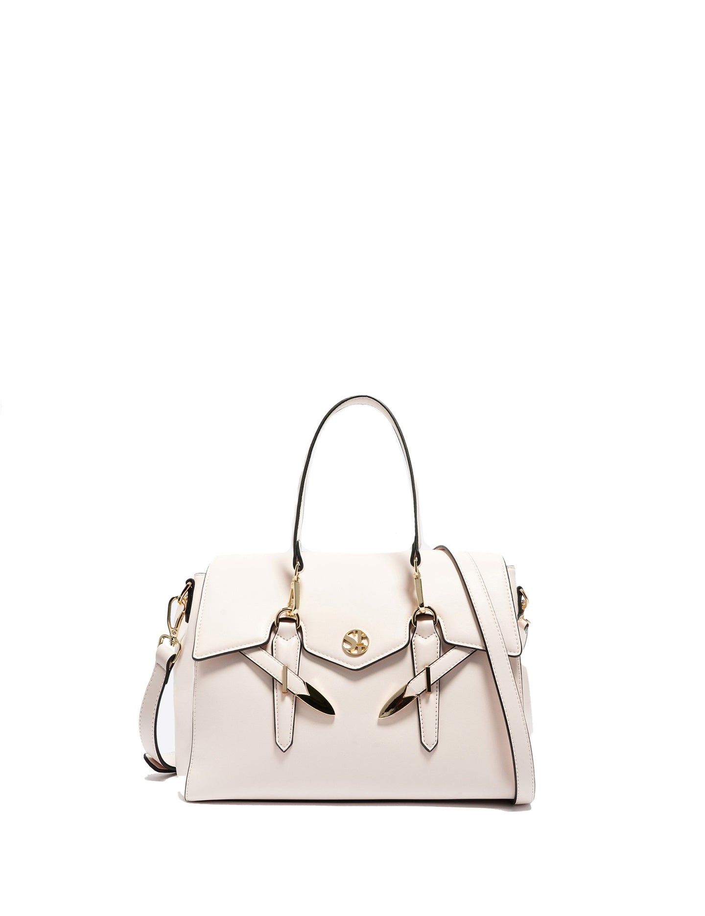 Borsa a Mano in Polyurethane Bianco