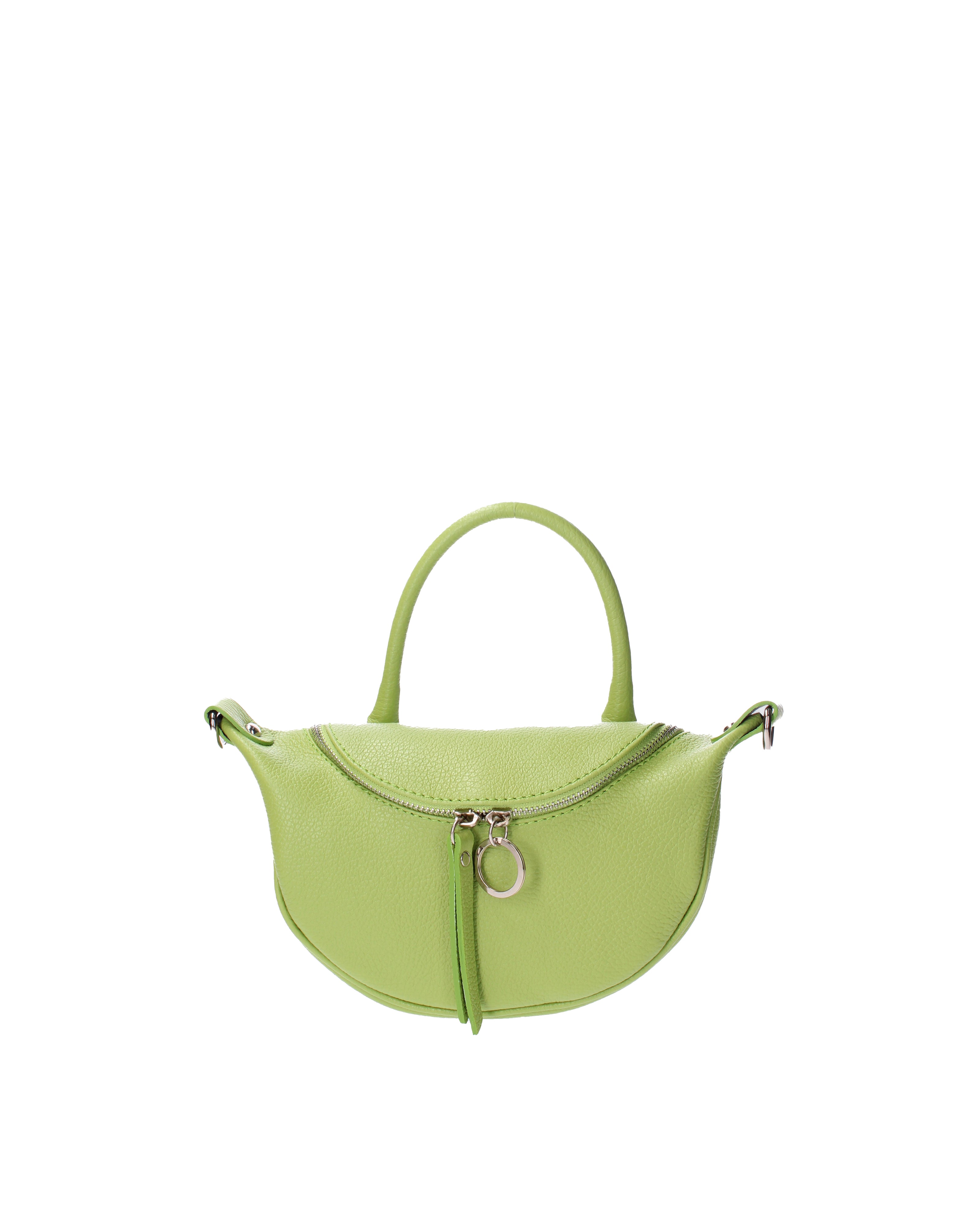 Mae Borsa a mano da donna Vera pelle 07142-D12 VERDE Viola Castellani