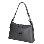 Aurelia Borsa a spalla da donna Vera pelle 05694-PL27 CENERE Gave Lux