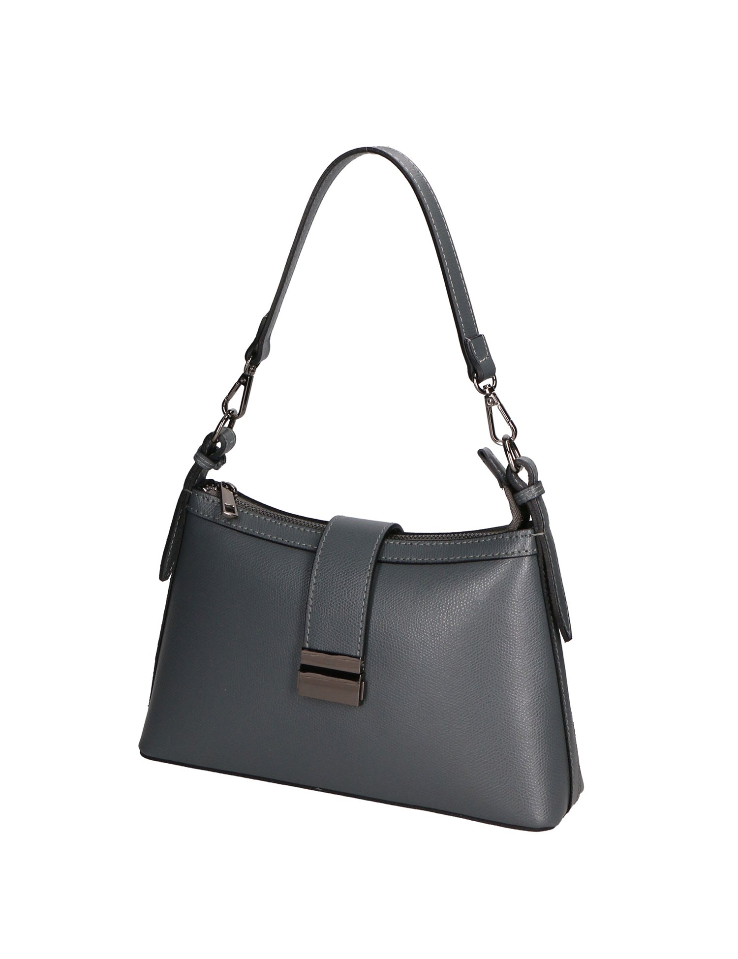 Aurelia Borsa a spalla da donna Vera pelle 05694-PL27 CENERE Gave Lux