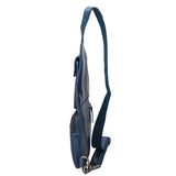 Marsupio da uomo in vera pelle Casual HILB-3338-BLU Hill Burry