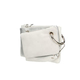 Luna Borsa a tracolla da donna Vera pelle 189034-BIANCO+ARGENTO Gave Lux