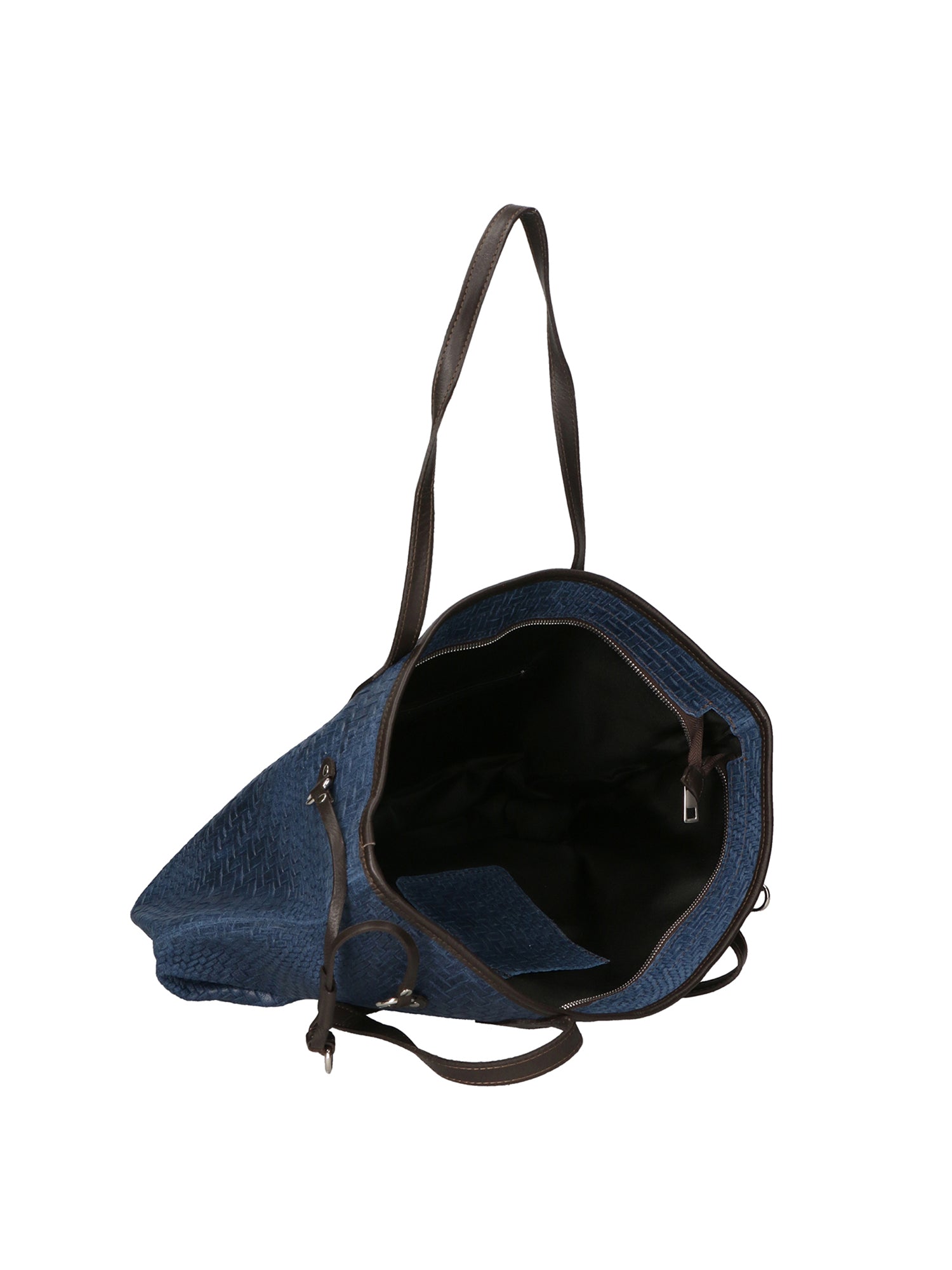 Emiliana Borsa a spalla da donna Vera pelle 80061-BLU JEANS Gave Lux