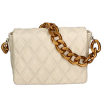 Adriana Borsa a mano da donna Vera pelle 04539-S37 LATTE Gave Lux