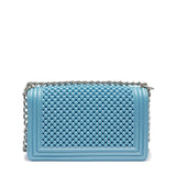 Borsa a mano da donna 100% Pvc FLAT M BALL-NORSE BLUE + OFF SILVER Marc Ellis
