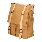Milena Borsa a tracolla unisex Canvas e vera pelle ZG3009-CUOIO COGNAC Gave Lux