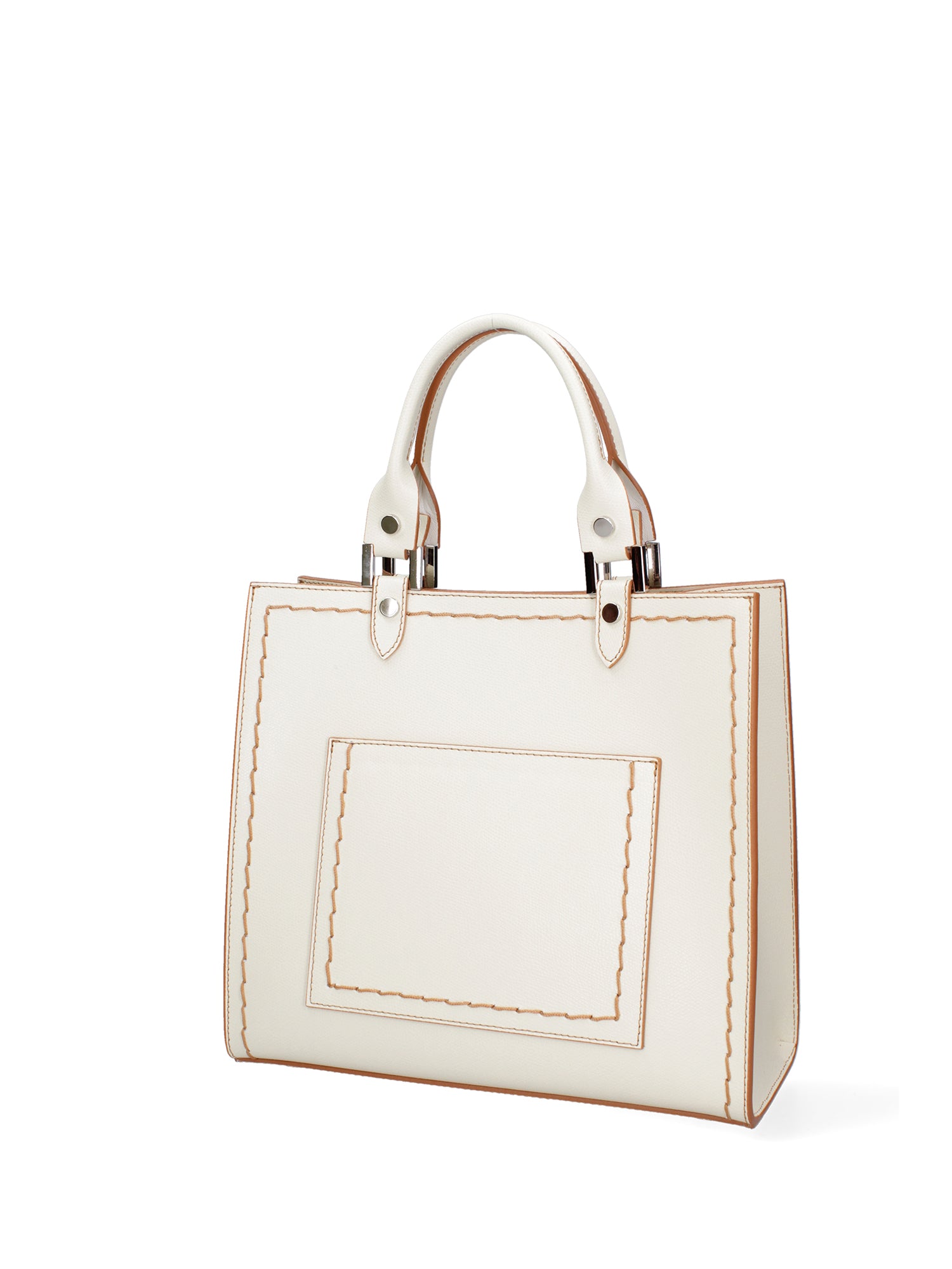 Borsa a mano da donna 100% vera pelle 07262-P 602 BEIGE Roberta Rossi