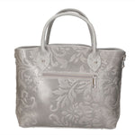 Enza Borsa a mano da donna Vera pelle 8007023FBG-020 GRIGIO CHIARO Gave Lux