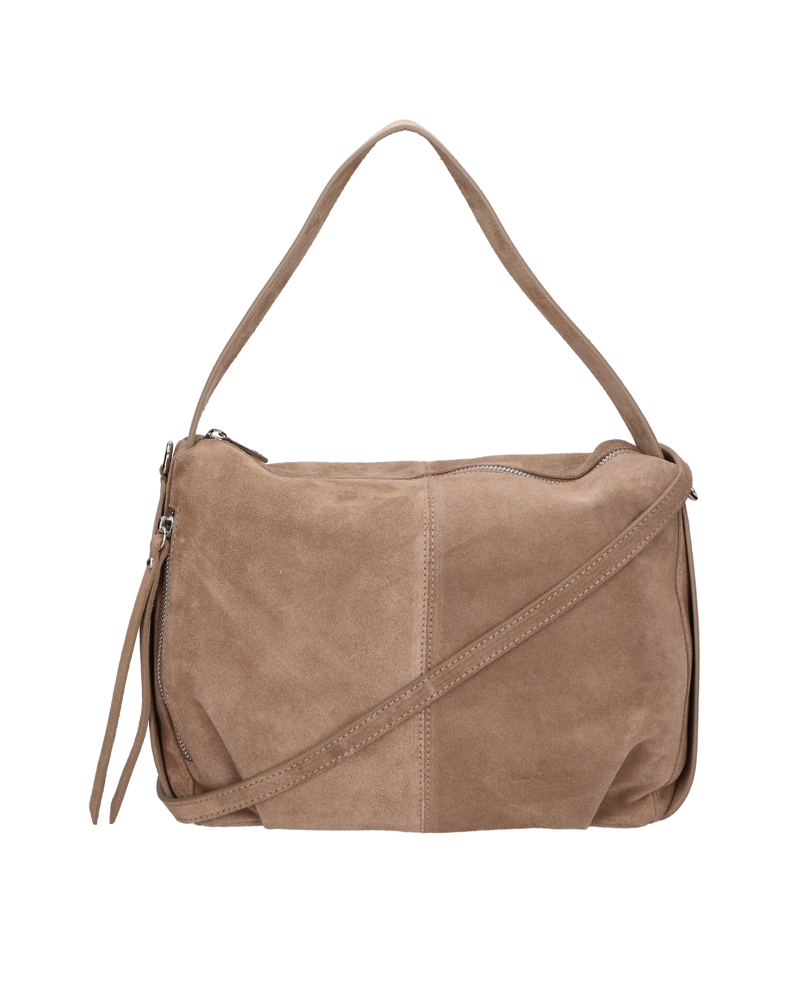 Novara Prime Borsa a spalla da donna Vera pelle 7019-009 TAUPE Chiara Ferretti