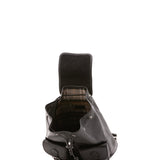Zaino in vera pelle unisex Made in Italy 4030-NERO Alessia Firenze