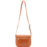 Borsa a tracolla da donna 100% vera pelle 4582-MIELE Alessia Firenze