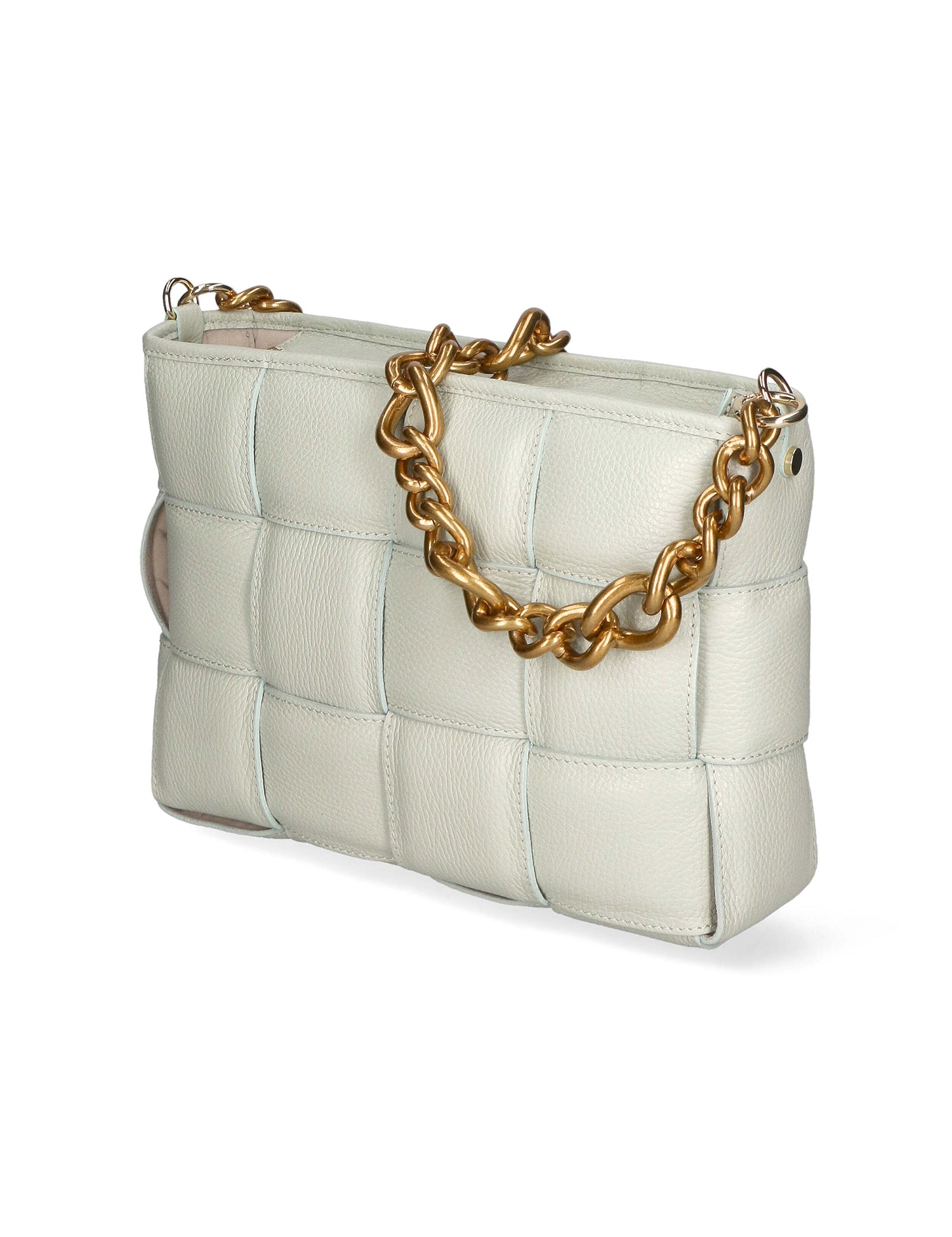 Agostina Borsa a mano da donna Vera pelle 04691-D69 ARTIC TEAL Gave Lux