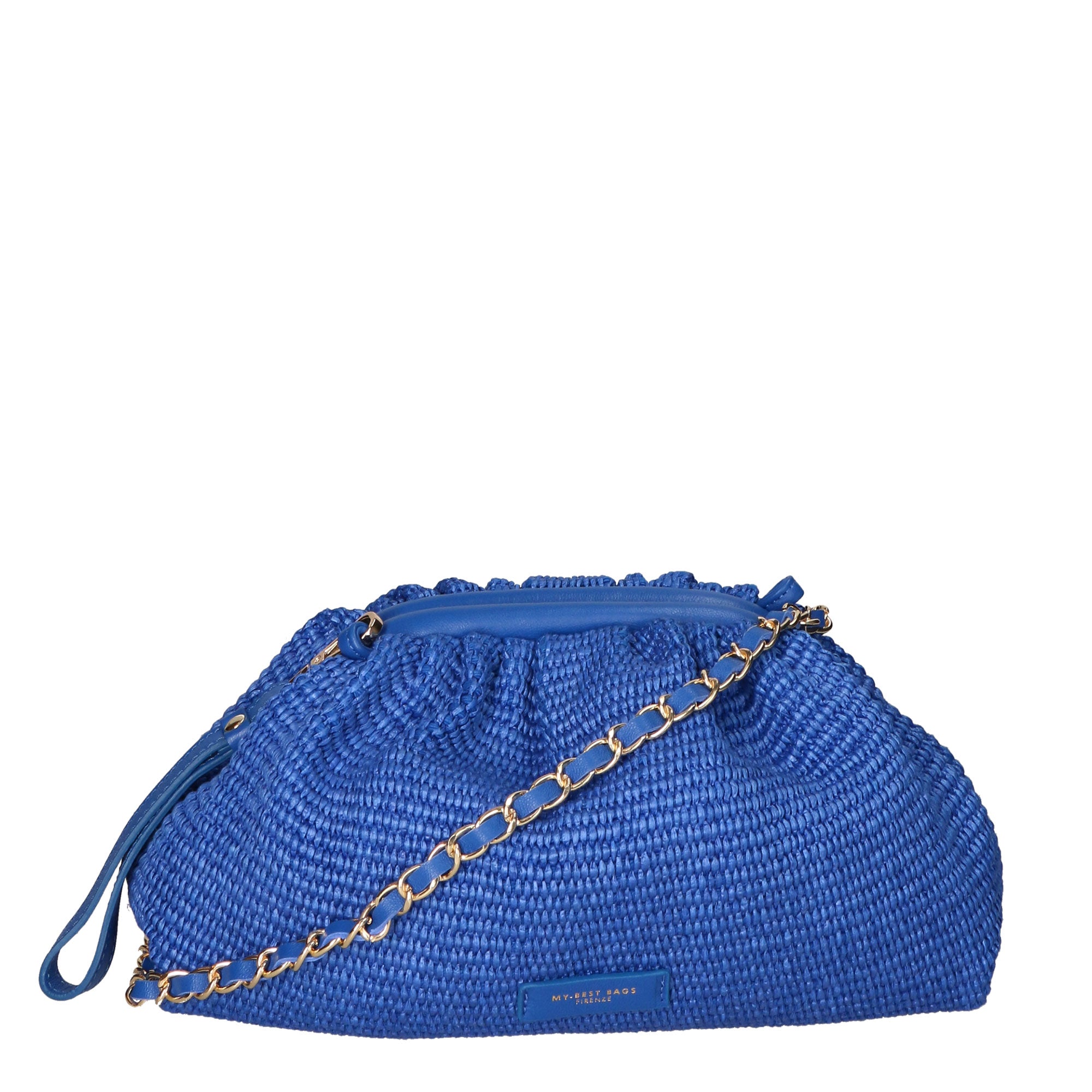 Borsa a tracolla da donna Paglia e pelle MYB-7011-SS-ONDA G1+341TABRU My Best Bag